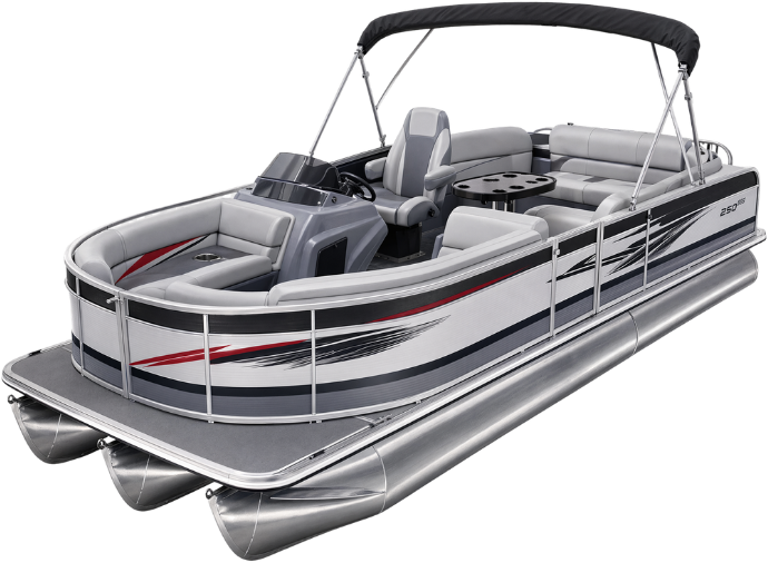 Tritoon performance boat